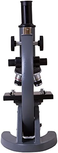 Levenhuk 5s Ng Microscópio monocular do aluno com óptica de vidro, foco fino e grosso e disco de diafragma com 5 aberturas