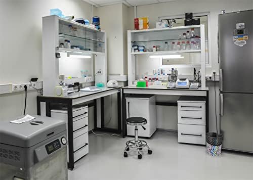 Loccor 10x6,5ft tecido moderno laboratório biológico cenário Equipamento científico Sala de pesquisa científica Fotografia
