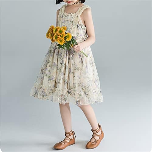Vestido de verão kagayd menina vestido floral vestidos de mangas flora