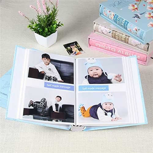 Tfiiexfl lindo álbum de fotos de flores para a família Organizer Livros de memória de casamento Caixa de armazenamento de 6 polegadas de 6 polegadas