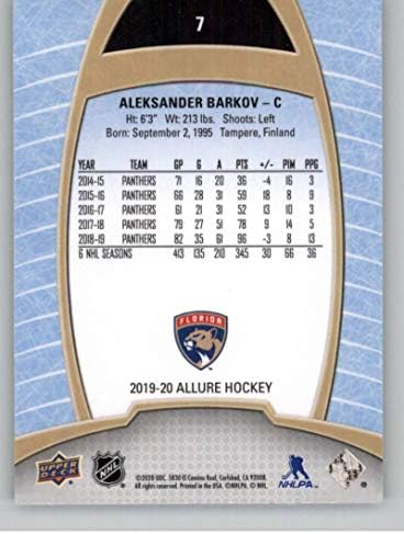 2019-20 Allure do Deck Upper 7 Aleksander Barkov Florida Panteras NHL Hockey Trading Card