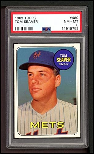 1969 Topps 480 Tom Seaver New York Mets PSA PSA 8,00 Mets