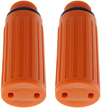 Conector de óleo de compressor de ar bettomshin peças de reposição 3/8besp machos fios dia laranja alça de plástico de plástico 2pcs 2pcs