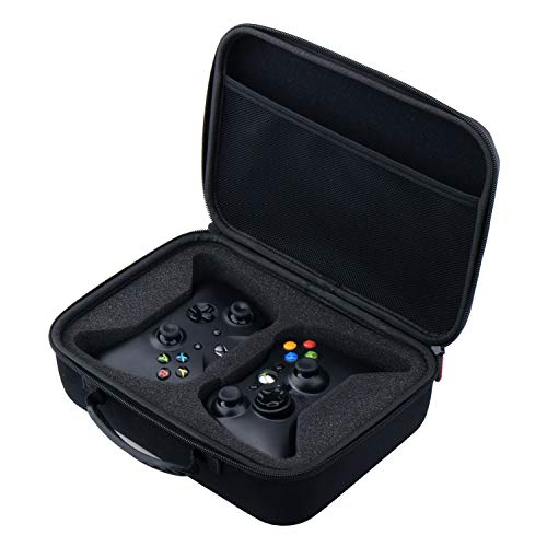 9cdeer EVA Universal Carregando Protetor de Proteção Caso Hard para PS4 duplo, Xbox One, Switch Pro Controller ou qualquer controlador de tamanho semelhante com garras de polegar x 4
