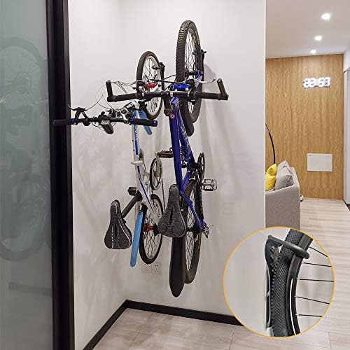 Cabidador de bicicleta de parede de garagem de garagem para rack de bicicleta, suporte de bicicleta de armazenamento