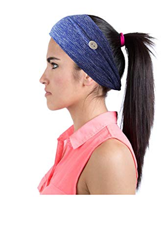 Boaccy Boho Botão Bandas para a cabeça para enfermeira Proteção de ouvido Os Headwraps de cabeça elástica na cabeça da cabeça