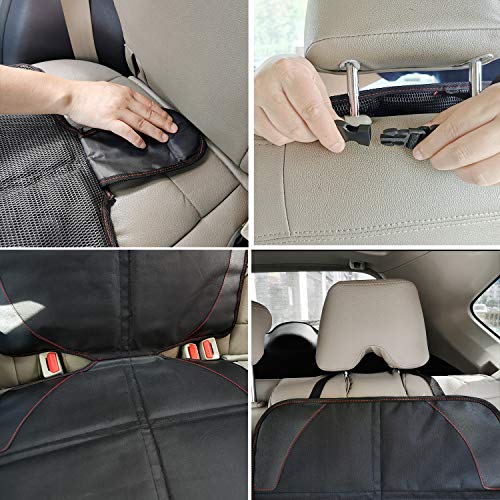 Morrols Car Seat Protector, 2 pacote protetor de assento Carseta de carro com estofamento mais grosso, protetor de assento de carro para bebês/animais de estimação para crianças de assento de carrocese de assento de assento de assento
