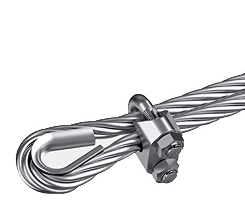 Kikeep 1 pacote 304 Cadeia de aço inoxidável Taxa de aço cabo Torda Thimbles Rigging Loos Cableware Thimble