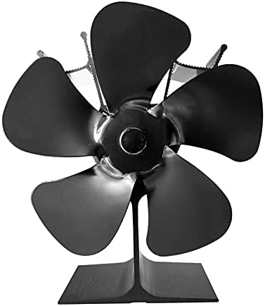 Syxysm 5 Blades Wood Stove Fan Power Lowplear Fan para Burnerhome Fan Fan para fogões a gás