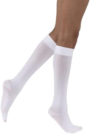 Jobst Sosoft Compression Socks, 8-15 mmhg, joelho de altura, com nervuras e dedos fechados