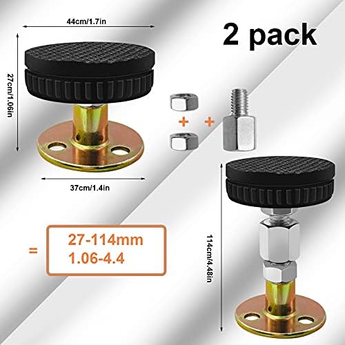 2 pacote de cabeceira ajustável Stoppers, rolha de parede anti-shake canteiro, ferramenta de suporte telescópica para canteiros de