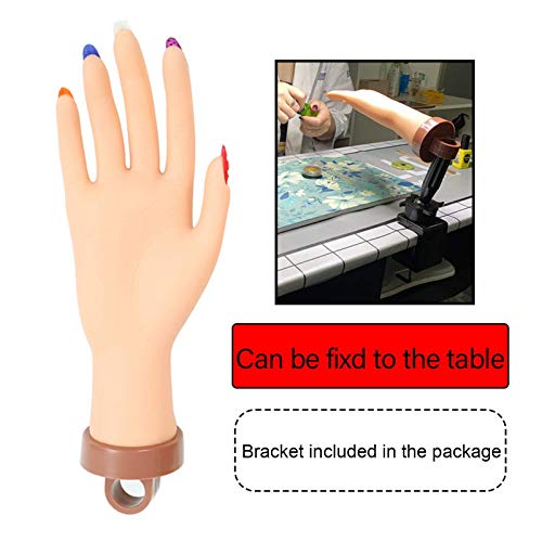 Nail Art Hand, Trainning de unhas Practice Hand flexível Bendable Hannequin Diy Falsa Falsa Hands Practice Hand House Housegh