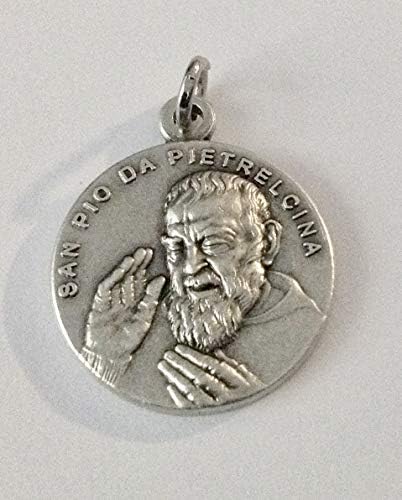 São Pio da Medalha Pietrelcina - feita em alto alívio - feito na Itália