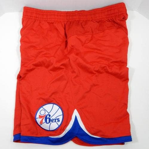 2011-12 Philadelphia 76ers #40 Game usou shorts de jogo vermelho 3xl2 024 - jogo da NBA usado