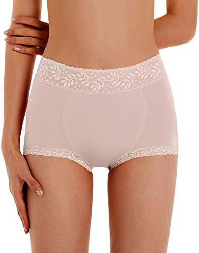 High Rise Boyshorts Panties Mulheres e Hipstras Soft Cobertura completa Briefas respiráveis ​​sem costura de cuecas elásticas