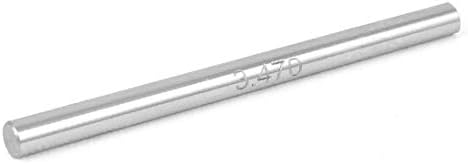 X-Dree 3,47 mm x 50 mm de tungstênio orifício cilíndrico Cilíndrico Medição do pino (calibrador de Medición de orificio cilíndrico de oriftio cilíndrico de carburo de tungsteno de 3,47 mm x 50 mm