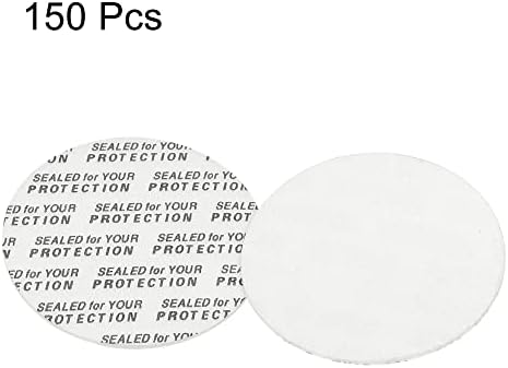 Patikil 40mm/1,57 de espuma de tampa, 150 pacote de pacote PS Resistente a adulteração Seedidade sensível à pressão para revestimentos