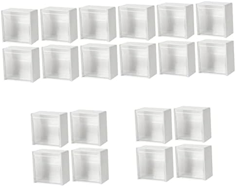 Caixa de armazenamento de parede Zerodeko 20 PCs Caixa de armazenamento Cosméticos PS MultiProssurse PS White