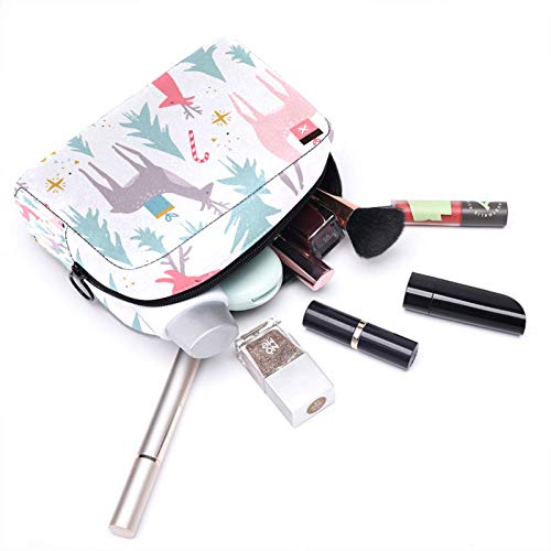 Rena de Natal Leveis com presentes Pinheiros pequenos bolsas de maquiagem para bolsa de viagem de viagem para viagens