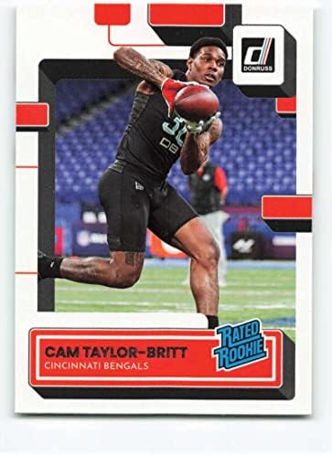 2022 Donruss classificou os novatos 378 Cam Taylor-Britt classificou o novato NM-MT Cincinnati Bengals Football Trading Card NFL
