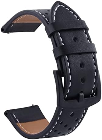 Kavju Leather Watch Band tiras para bracelete universal de 20 mm 22mm compatível com a maioria dos relógios com tiras de 22 mm