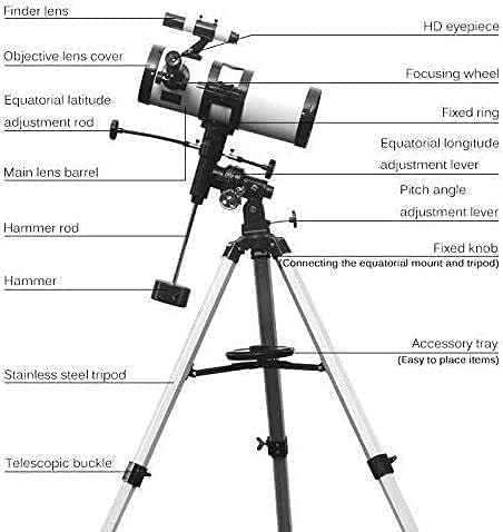 Telescópio MXJCC, telescópios para adultos, telescópio astronômicos de reflexor, telescópio para crianças, telescópios para adultos astronomia, escopo de tecnologia