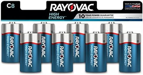 Baterias Rayovac C, bateria de células C, 12 contagem