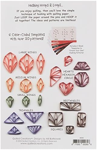 Kit de Quilling, aros e loops de casca