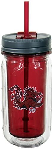 Cool Gear University of South Carolina Mason Jar, 16 onças, vermelho