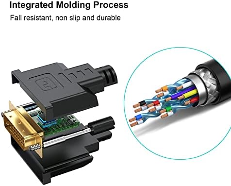 HDMI para DVI Cabo de 3 pés 10-pacote DVI bidirecional para hdmi adaptador de cordão 1080p Vídeo de alta velocidade compatível com computador, PC, Raspberry Pi, Roku, Xbox One, PS4 PS3, placa gráfica