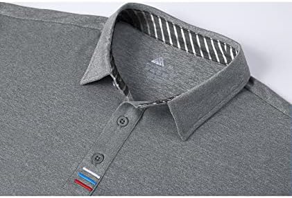 Camisas de golfe swisswell para homens umidade wicking manga curta clássica fit performance pólo camisa de tênis camisetas