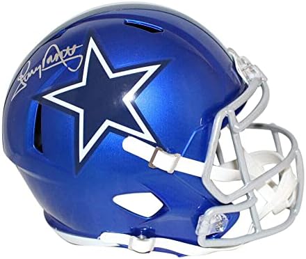 Tony Dorsett autografou Dallas Cowboys f/s Capacete de velocidade flash JSA 34016 - Capacetes NFL autografados
