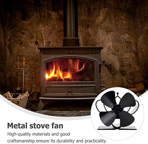 Fãs do Doitool Powered Fan Power Log Burner Wood Burning Footplace Fan Powerd Wood fogão mini ventilador