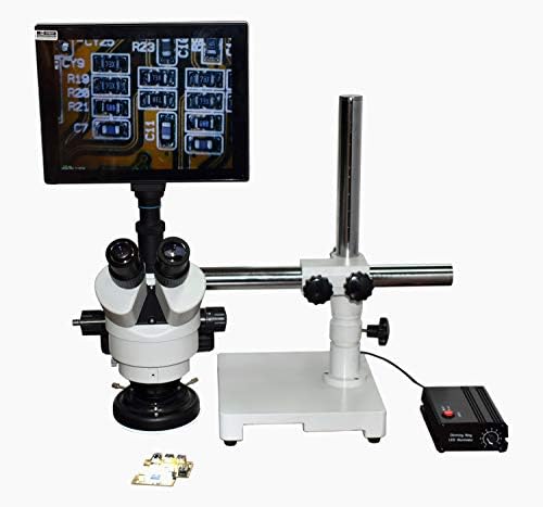 Radical PCB Inspeção solda Reparação móvel Jóias Fazendo Biologia Dissecção 20x-40x 3D Microscópio XYZ de 100 mm/4 Distância