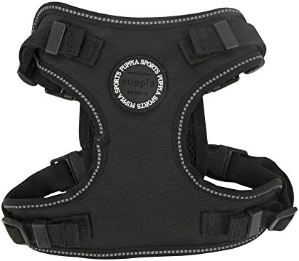 Puppia PLRA-HF9323-BK-S Black Trek Segurança do arnês de pet-abestas, pequeno