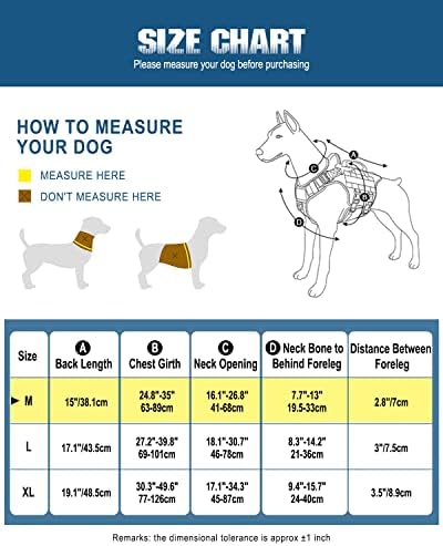 Arnês de cães táticos - colete de cães de serviço de petnanny para cães grandes cobertura corporal totalmente em treinamento