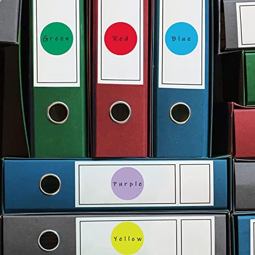 Shygo® 1 “adesivos de círculo verde sques de codificação de cores, 1000pcs 2 rolos