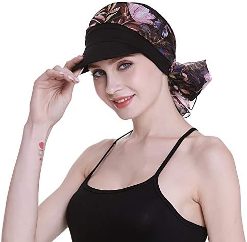 NEWSBOY Cap para mulheres quimioterapia com lenços Presentes de queda de cabelo disponível durante todo o ano