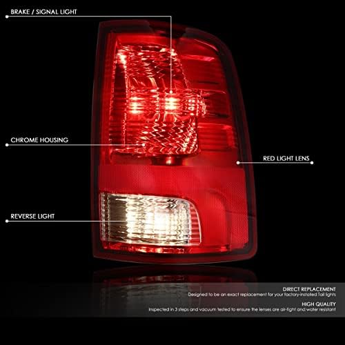 MOCW Light Light Light Light Compatível com 2009-2018 Dodge Ram 1500 2500 3500 Luz traseira traseira com lâmpada, substitua OE Ch2819124, vermelho