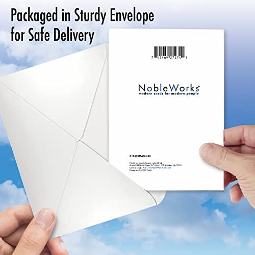 Nobleworks - 40º Cartão de Greeting de Aniversário Milestone com 5 x 7 polegadas Envelope Floral Casal 40 C10478MAG