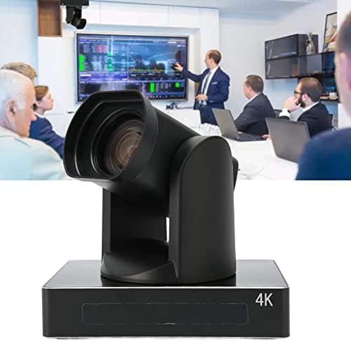 Câmera de videoconferência, 8,51 MP PTZ Câmera IP Interface High SNR 12x Optical Zoom Remote Remote Control 100−240V