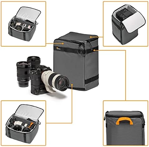LowePro Gearup Pro Extra Large II Caixa II, capa dura para câmera sem espelho e reflexo, caixa com divisores ajustáveis ​​para