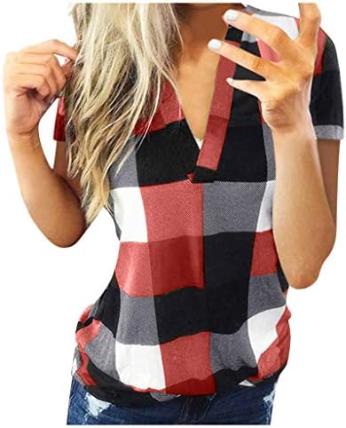 Yubnlvae Square Neck Neck Lightweight Soly Fit Fity Casual Summer Manga curta Sorto fofo para mulheres Sortos sólidos
