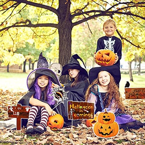 AMOSFUN HALLOWEEN Photo Booth Props Kit Halloween Party Photo Props Decoração de Halloween Favores de festa para a decoração