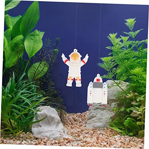 IPETBOOM 1 Set Tank de peixes Acessórios para joias de jóias flutuantes Acessórios de aquário Acessório de aquário Astronauta realista