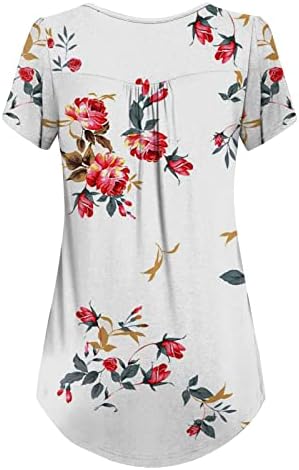 Camiseta da blusa para mulheres outono de verão de manga curta 2023 roupas de renda na moda Crew Crew Neck Gráfico Camiseta