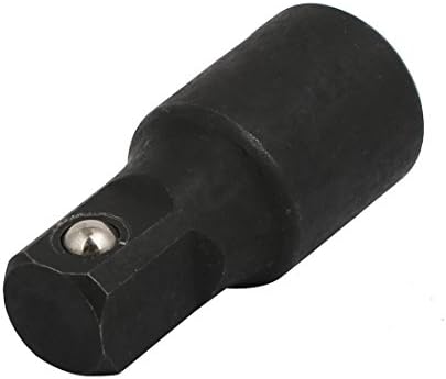 Aexit 12.5mmx12.5mm Ferramentas operadas com manualmente, adaptador de impacto de soquete de aço de aço do vanádio Modelo preto: 51as627qo446