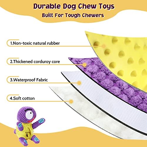 PetPawdo Dog Toys, brinquedos de cachorro indestrutíveis para mastigadores agressivos, brinquedos grossos de cães de borracha natural,