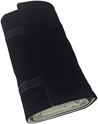 Wetyg Grey e Black Velvet Colares Jewelry Storage Roll Bag Jewelry Exibir adereços Bacha de exibição de joias de pulseira