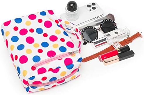 Bolsa de maquiagem BLUBOON Viagem Bolsa Cosmética Zipper Bolsa de higiene pessoal Organizer para mulheres e meninas